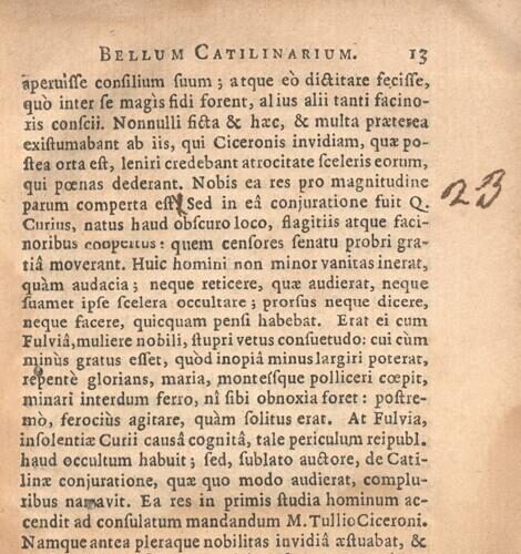 15 x 9 εκ. 18 σ. χ.α. + 179 σ. + 13 σ. χ.α., όπου στο φ. 1 χειρόγραφη σημείωση με μαύ